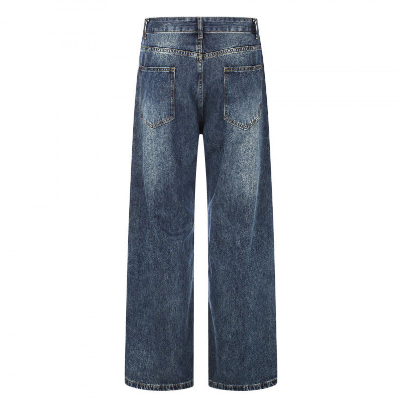 Damen Highwaist-Jeans im Wide-Leg-Schnitt mit Used- und Destroyed-Details Shop Nory
