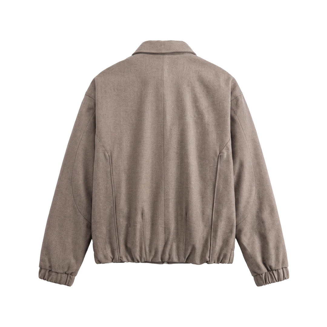 Herren Kurz geschnittener Wollmix‑Blouson mit verdeckter Druckknopfblende Shop Nory