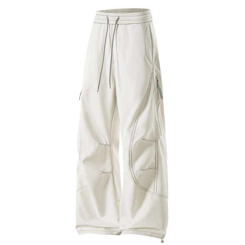 Herren Baggy Cargohose mit Elastikbund, Multifunktionstaschen und verstellbarem Saum Shop Nory
