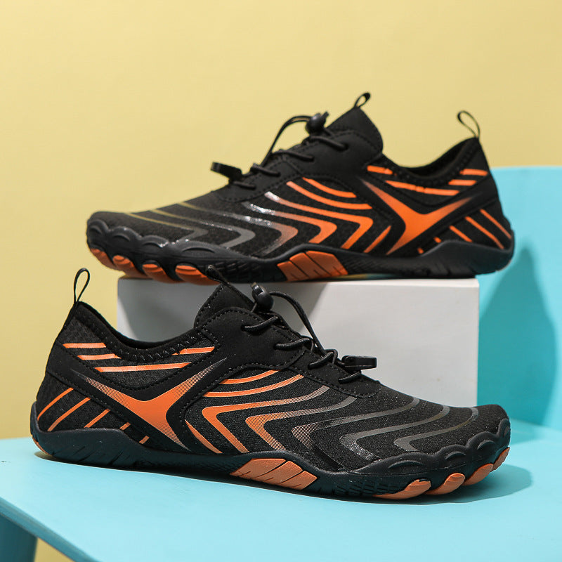 Damen Barfußschuhe mit rutschfester Sohle und elastischem Verschlusssystem