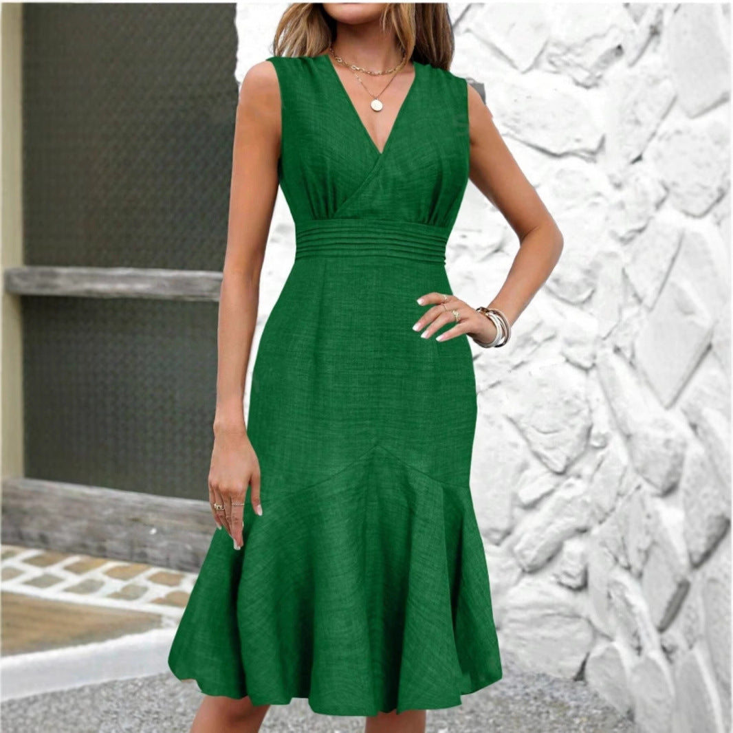 Damen A-Linien Abendkleid