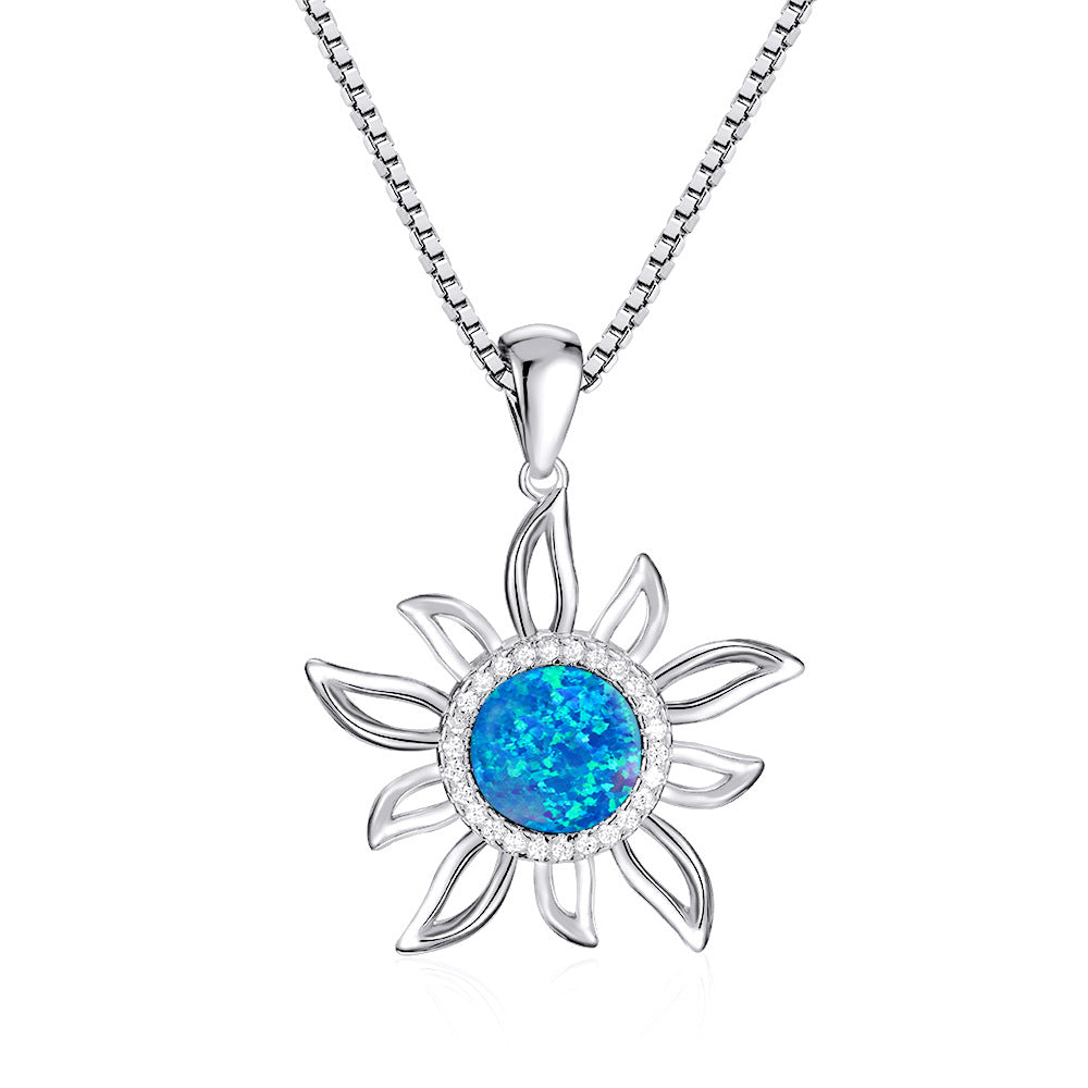 Damen Sonnenblumen-Halskette Shop Nory