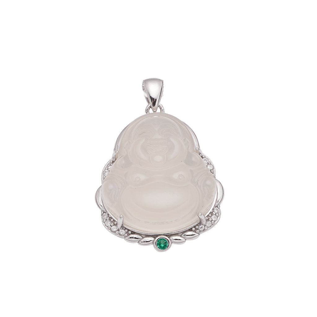 Damen Anhänger mit Buddha-Motiv aus hochwertigem Halbedelstein Shop Nory