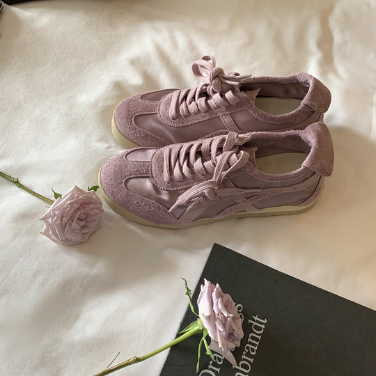 Damen modische Sneakers mit hochwertigem Wildleder und atmungsaktiver Konstruktion