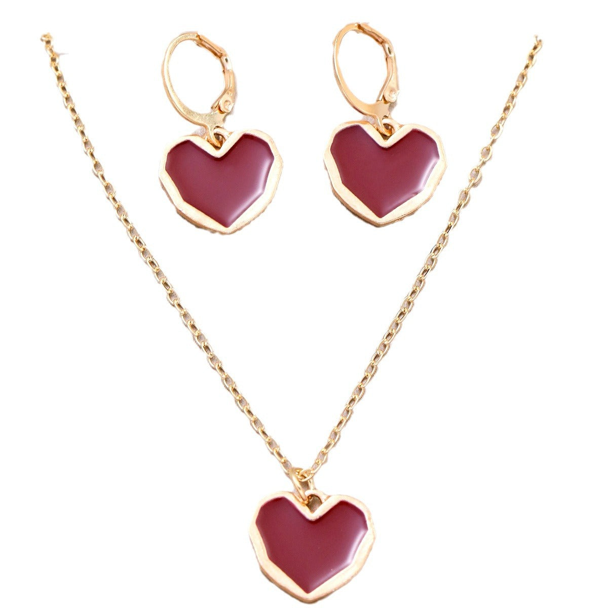 Damen Schmuckset mit Herzanhängern Shop Nory