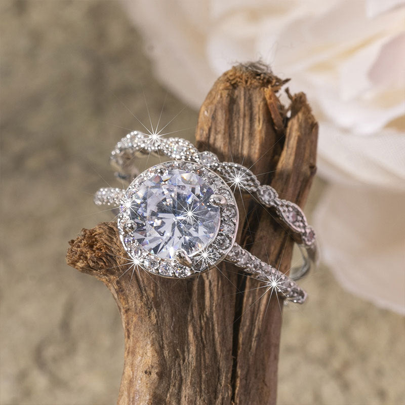 Damen eleganter Verlobungsring mit funkelndem Zirkonia Shop Nory