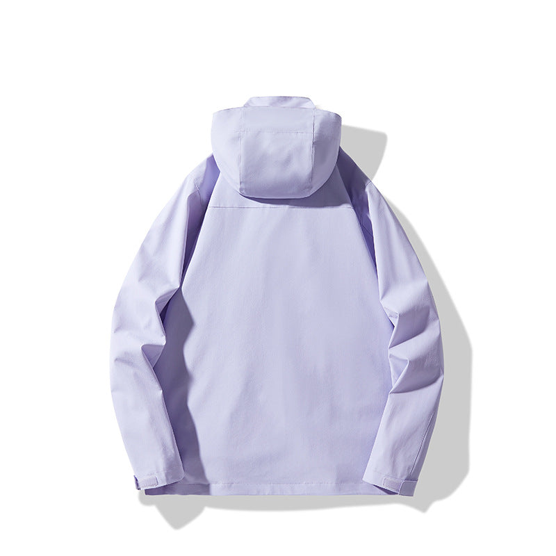 Herren Technische wasserdichte Kapuzen-Shelljacke im minimalistischen Urban-Look Shop Nory