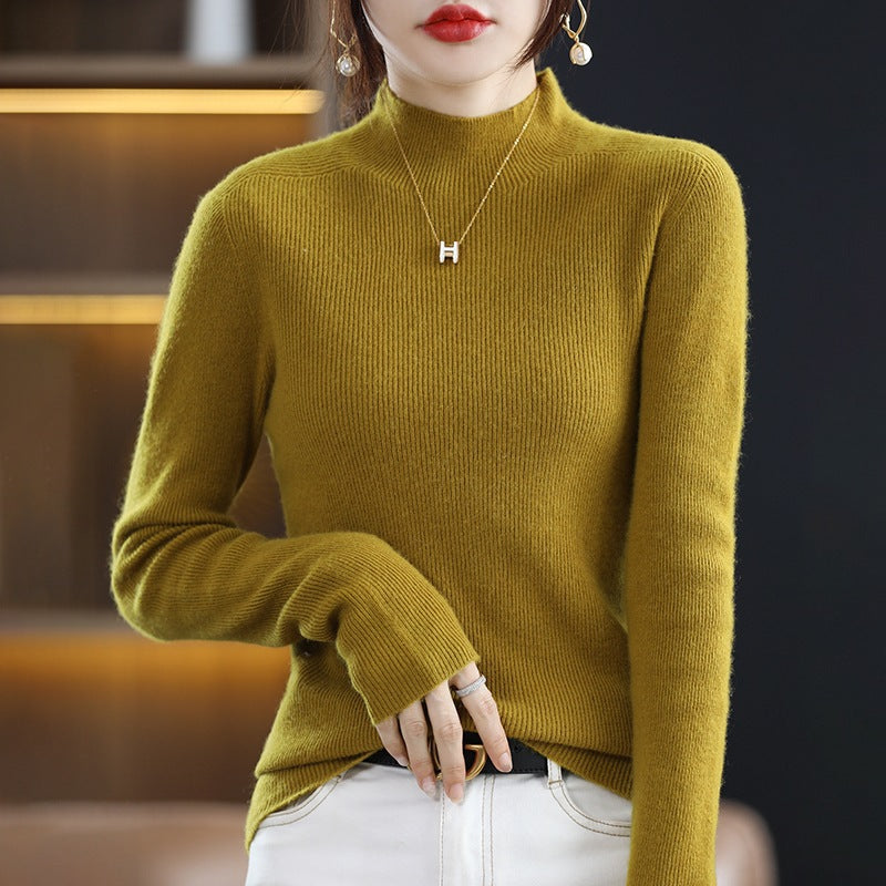Damen Schmaler Kurzrollkragenpullover in kuscheliger Kaschmir‑Optik mit feiner Rippenstruktur Shop Nory