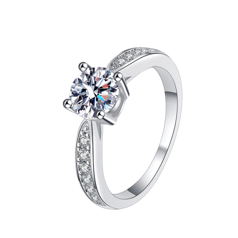 Damen Verlobungsring mit funkelndem Zirkonia und elegantem Design Shop Nory