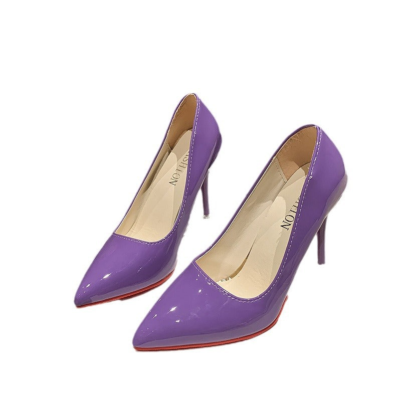 Damen Elegante High Heels mit spitz zulaufender Vorderkappe und transparentem Absatz