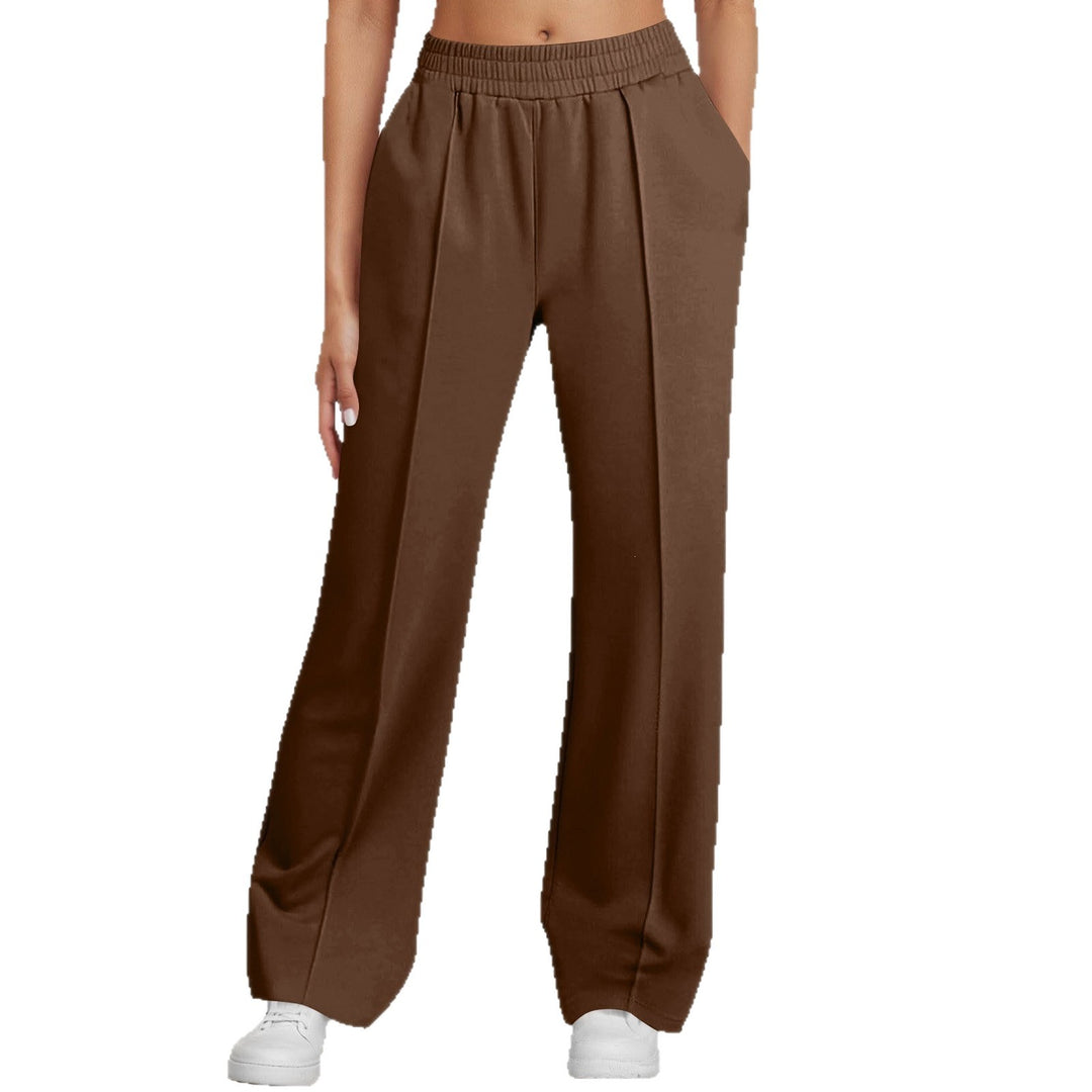 Damen nan elegante Bundfalten-Hose mit hohem Komfortbund, Bügelfalte und seitlichen Eingrifftaschen Shop Nory