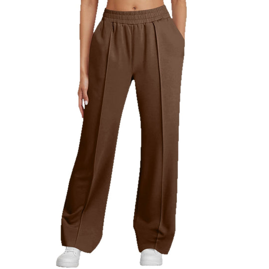 Damen nan elegante Bundfalten-Hose mit hohem Komfortbund, Bügelfalte und seitlichen Eingrifftaschen Shop Nory