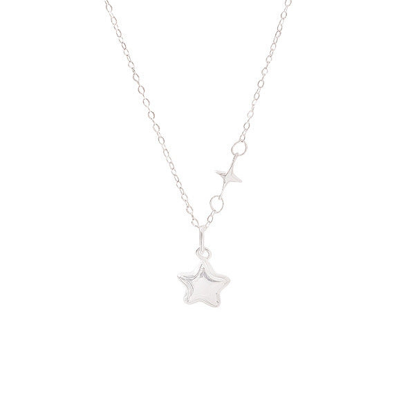 Damen Halskette mit funkelndem Sternanhänger und eleganter Gliederkette Shop Nory