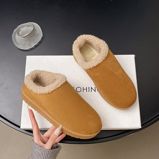 Damen Gefütterte Mule-Hausschuhe mit Kunstfellfutter und rutschfester Gummisohle Shop Nory