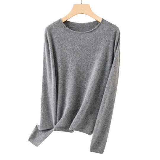 Damen Feiner Rundhalspullover aus Kaschmirmix mit leichtem Oversize-Schnitt Shop Nory