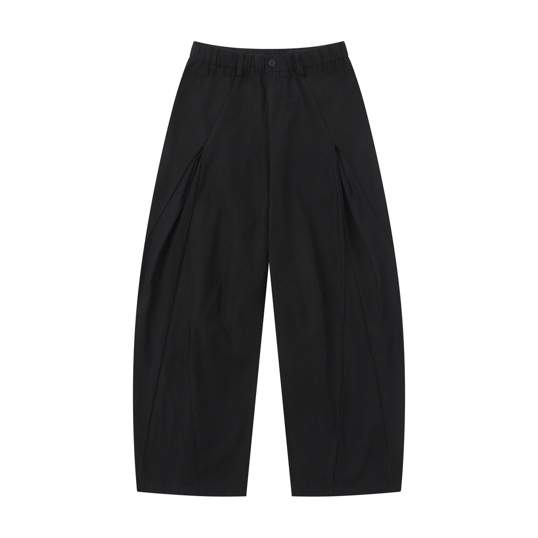 Damen Weite Culotte-Hose mit dekorativen Falten und elastischem Bund Shop Nory