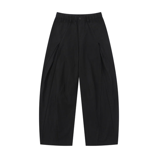 Damen Weite Culotte-Hose mit dekorativen Falten und elastischem Bund Shop Nory