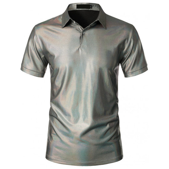 Herren glänzendes Polohemd aus hochwertigem Stoff Shopnory