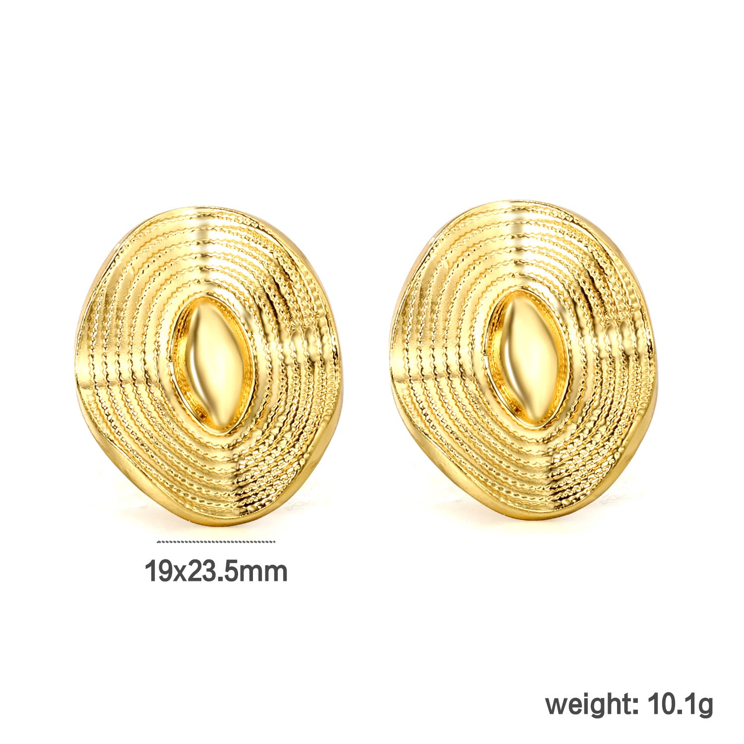 Damen Hängende Ohrringe mit Sonnensymbol und detailreicher Goldoberfläche Shop Nory