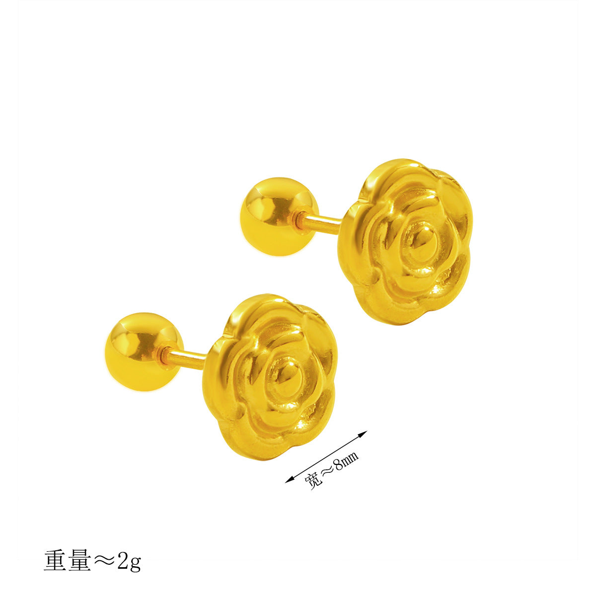 Damen Ohrstecker in Blumenform aus hochwertigem Material Shop Nory