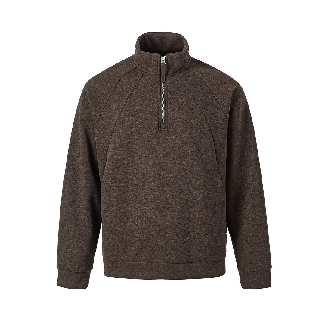 Unisex Halb‑Zip Oversize Sweatshirt mit Stehkragen und Raglanärmeln Shop Nory