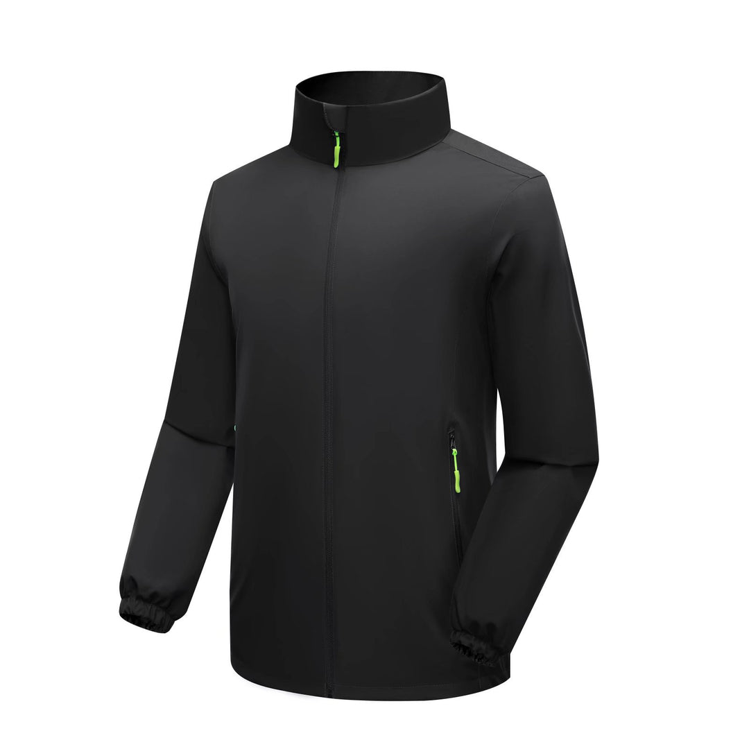 Herren Leichte Softshell‑Regenjacke mit hohem Stehkragen und winddichter Mikrofaserschale Shop Nory