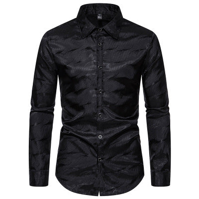 Herren Elegantes Hemd mit einzigartigem Strukturdesign