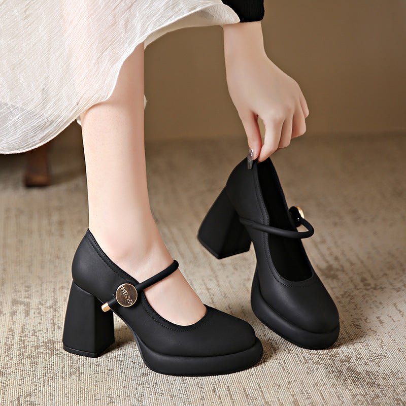 Damen Mary Jane Schuhe mit komfortablem Blockabsatz