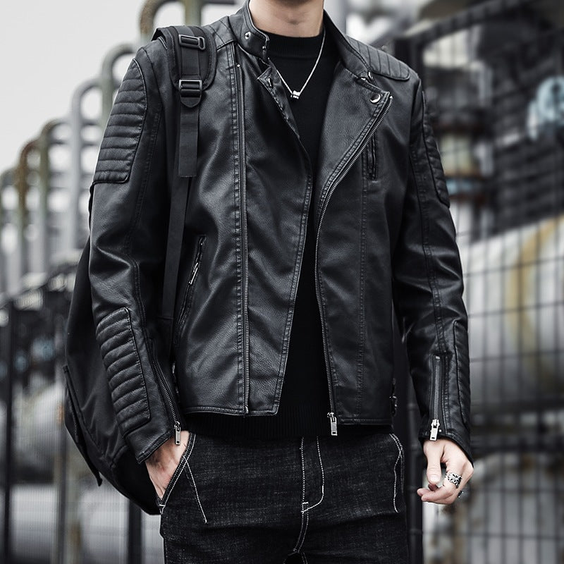 Herren Modische Bikerjacke aus Kunstleder Shop Nory 1787738599
