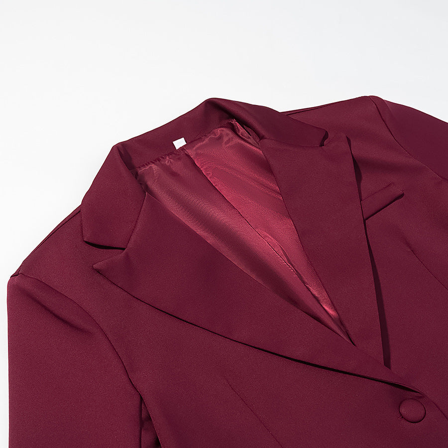 Damen Taillierter Ein-Knopf-Blazer mit softem Revers, gefütterter Innenseite und Pattentaschen Shop Nory