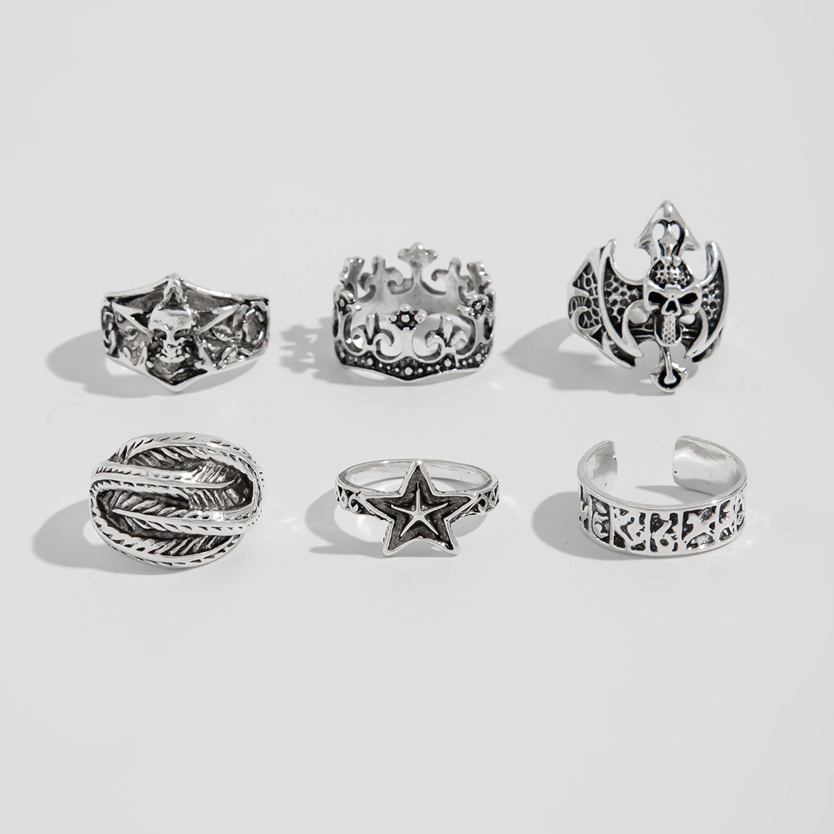 Damen Ring-Set mit einzigartigen Designs und filigranen Details