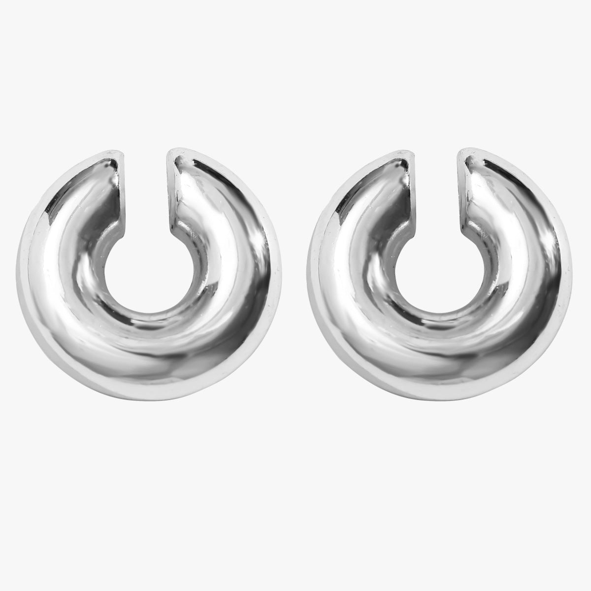 Damen Creolen mit modernem, geschwungenem Design Shop Nory