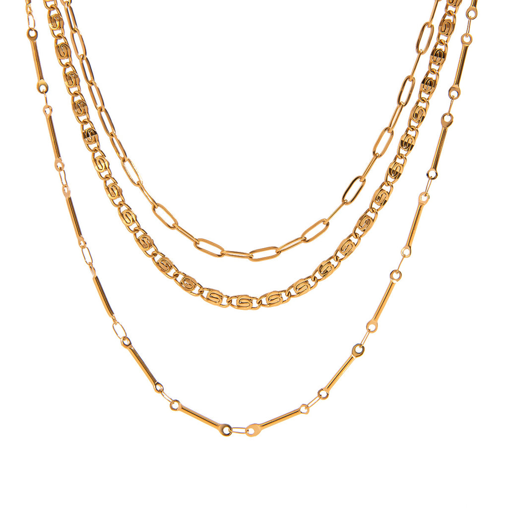 Damen Halskette aus hypoallergenem Edelstahl mit verstellbarem Kettendesign Shop Nory