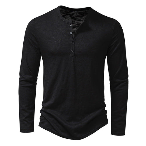 Herren Button-Up Langarmshirt
