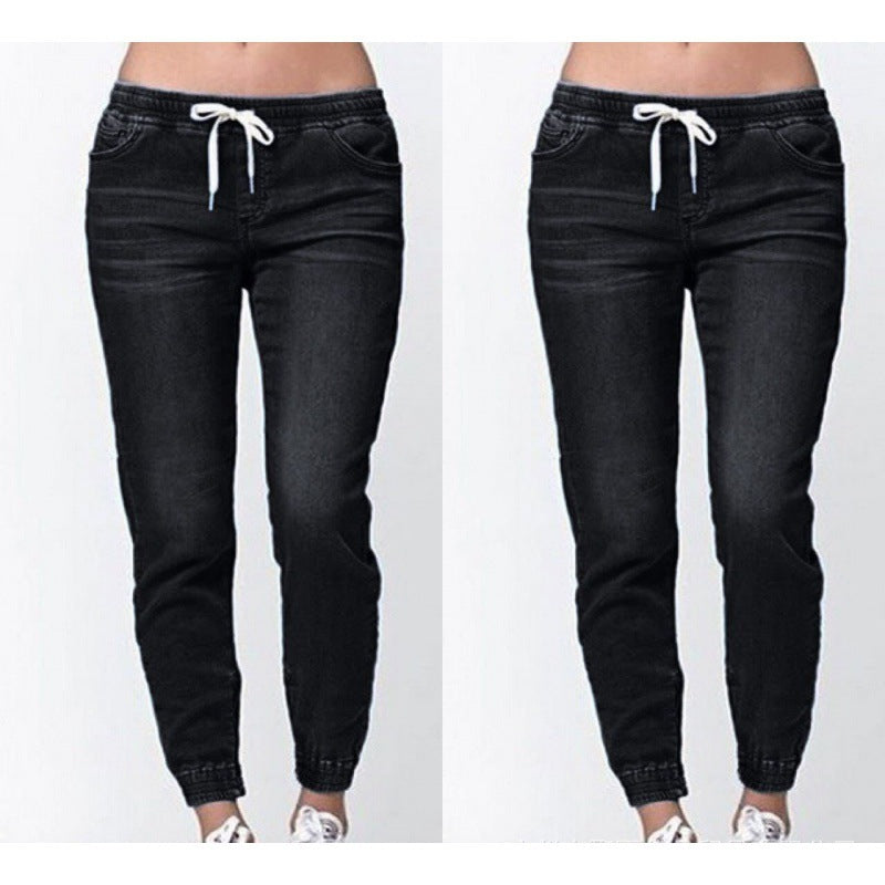 Damen Joggingjeans mit elastischem Bund und praktischen Taschen