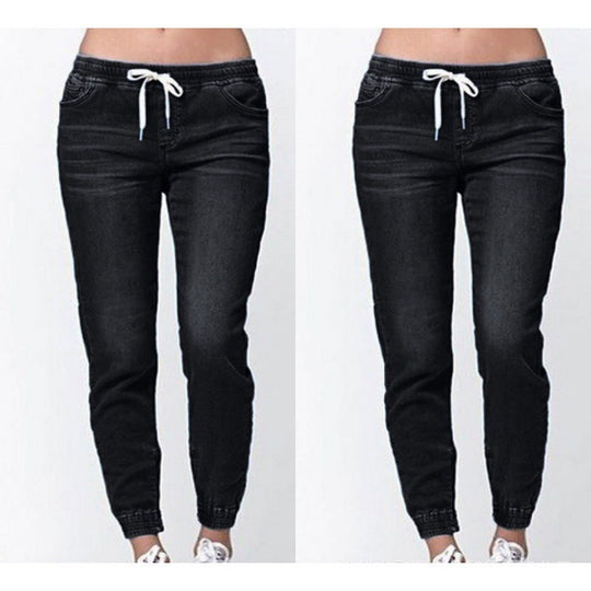 Damen Joggingjeans mit elastischem Bund und praktischen Taschen