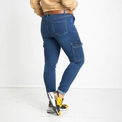 Damen Cargo-Jeans mit praktischen Taschen und modischem Schnitt