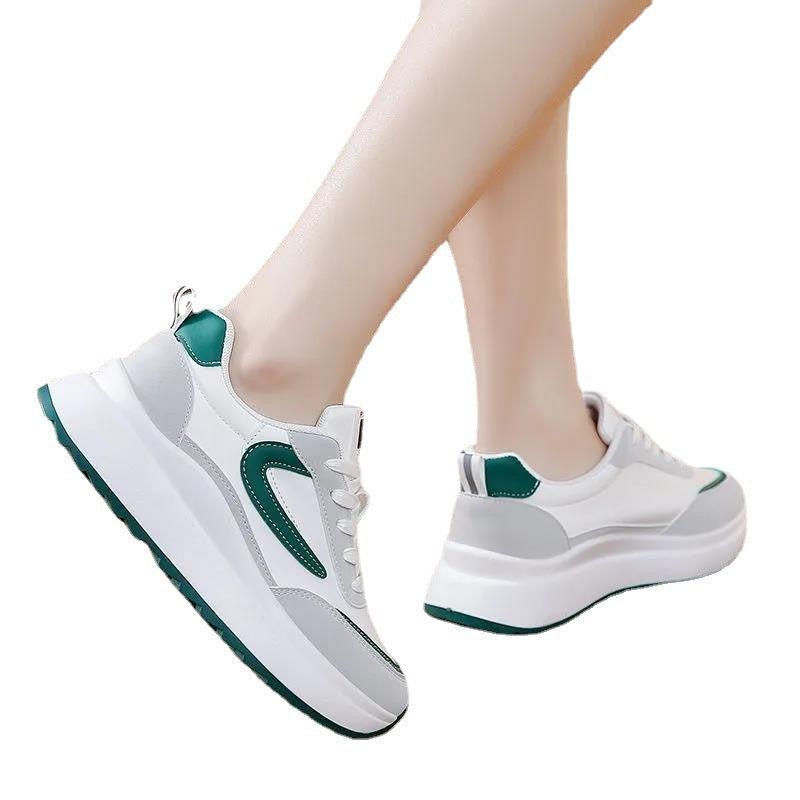 Damen Sportliche Sneakers mit modischer Profilsohle und atmungsaktivem Obermaterial