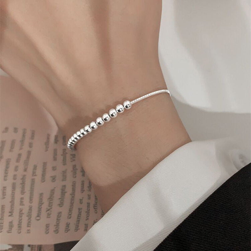 Damen zarte Halskette mit glänzenden Kugeldetails Shop Nory