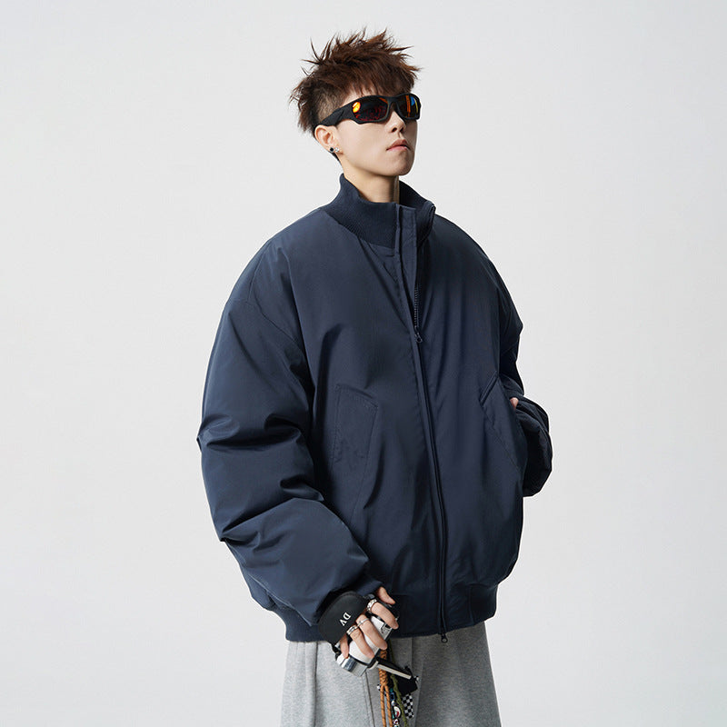 Herren Oversized Bomberjacke mit wattierter Füllung und geripptem Saum Shop Nory