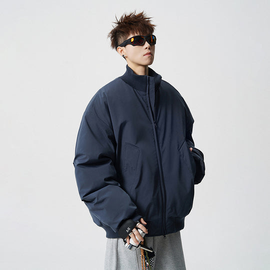 Herren Oversized Bomberjacke mit wattierter Füllung und geripptem Saum Shop Nory