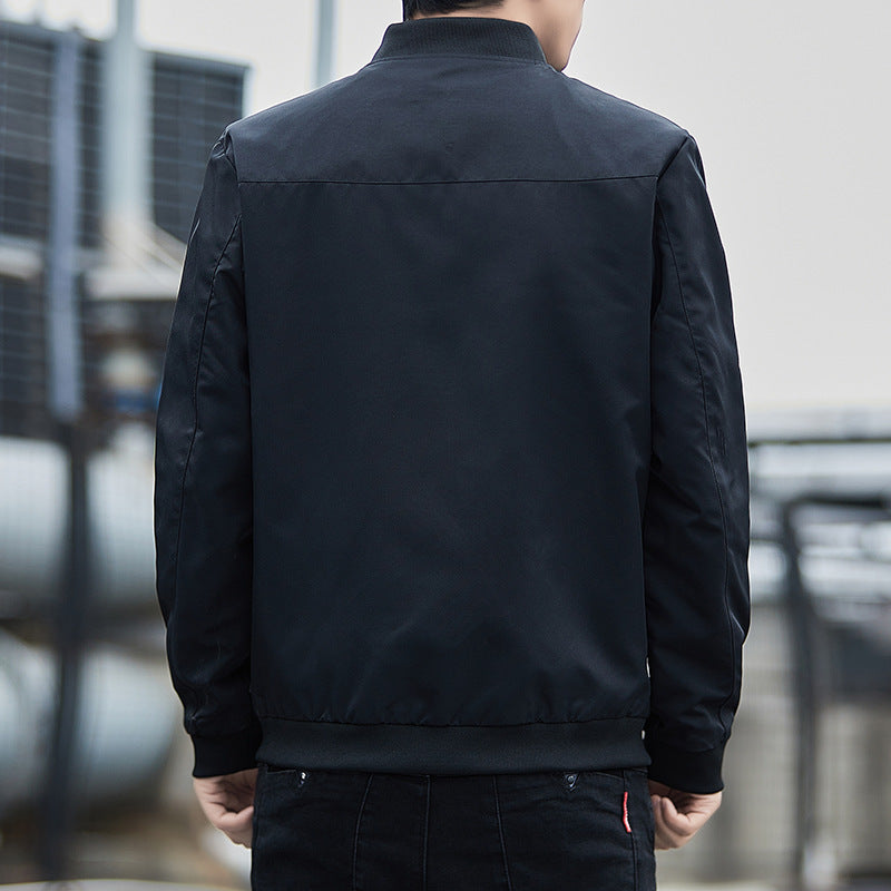 Herren Modische Bomberjacke mit elastischen Bündchen Shop Nory