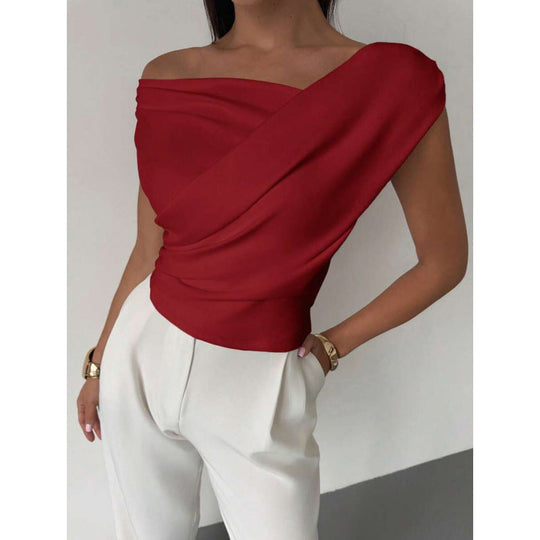Damen Wickeloberteil mit weichem Stoff und elegantem Design