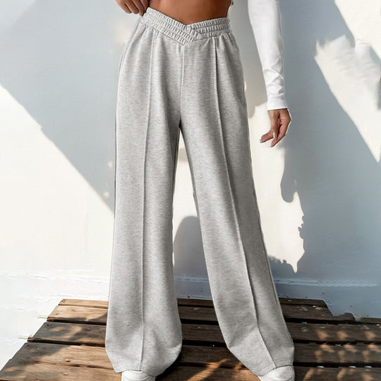 Damen Weite Sweatpants mit V-förmigem Taillenbund Shop Nory