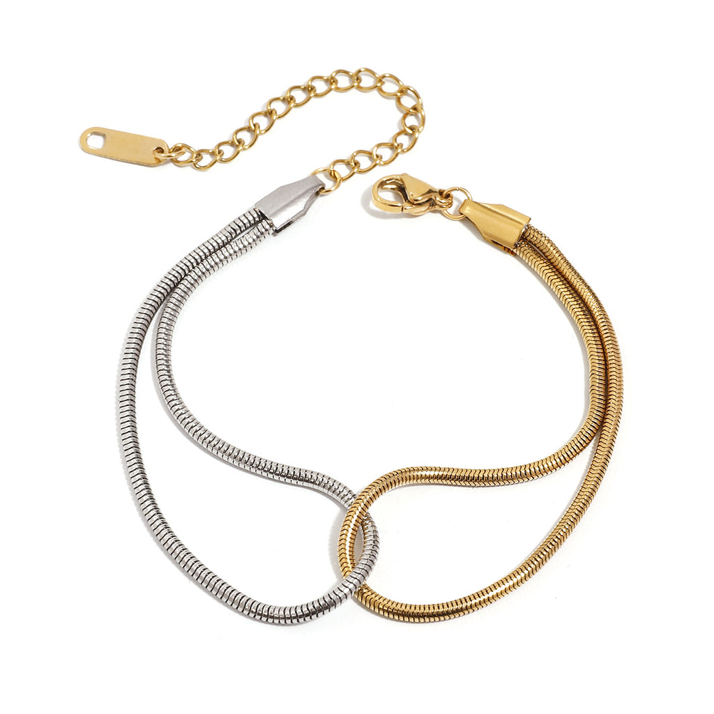 Damen Edelstahl Armband mit verstellbarem Kettenverschluss und robustem Design Shop Nory