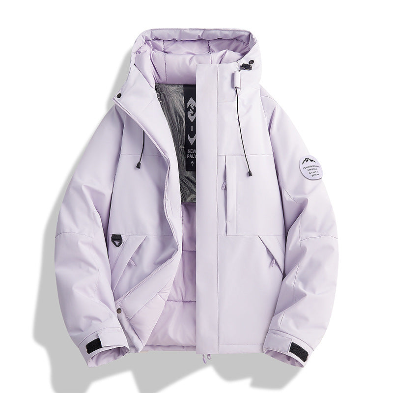 Damen Wattierte Winterjacke mit Kapuze, wasserabweisend und winddicht Shop Nory