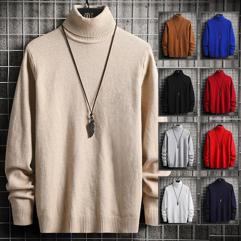 Herren bequemer Rollkragenpullover