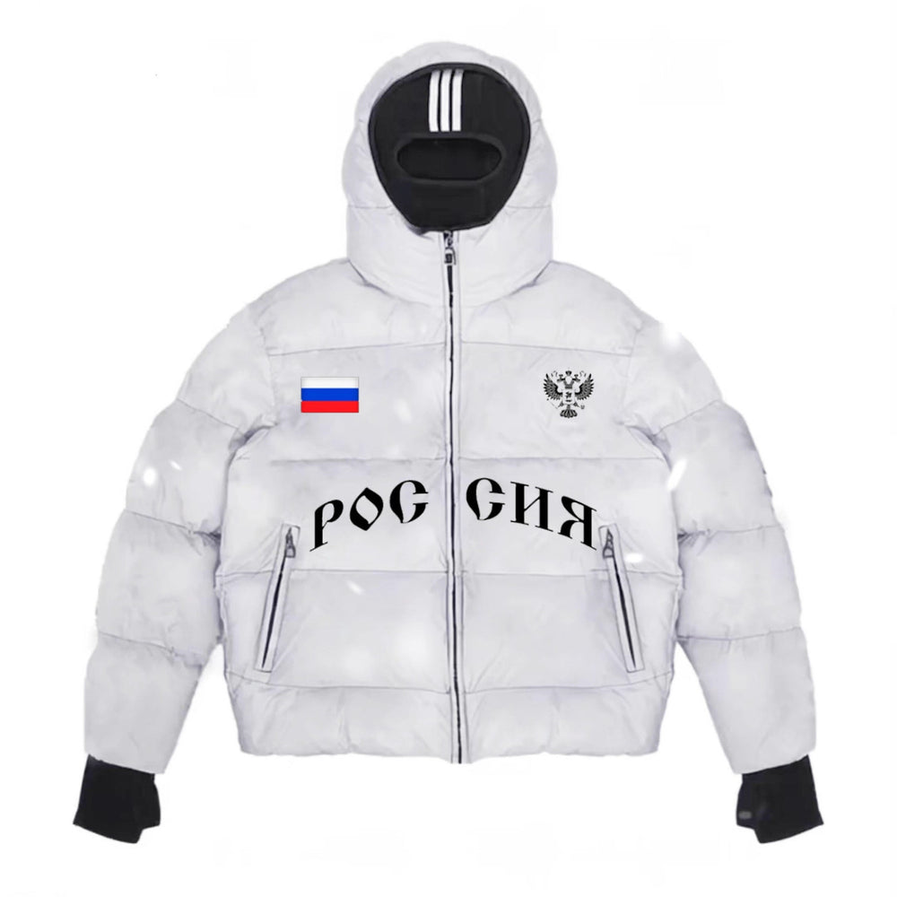 Herren Modische Steppjacke mit Kapuze
