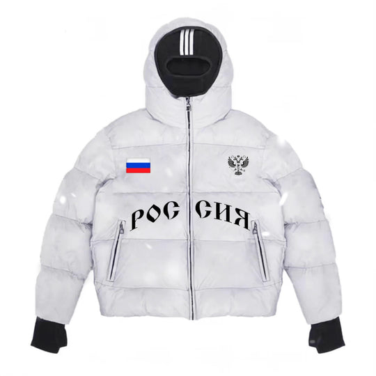 Herren Modische Steppjacke mit Kapuze