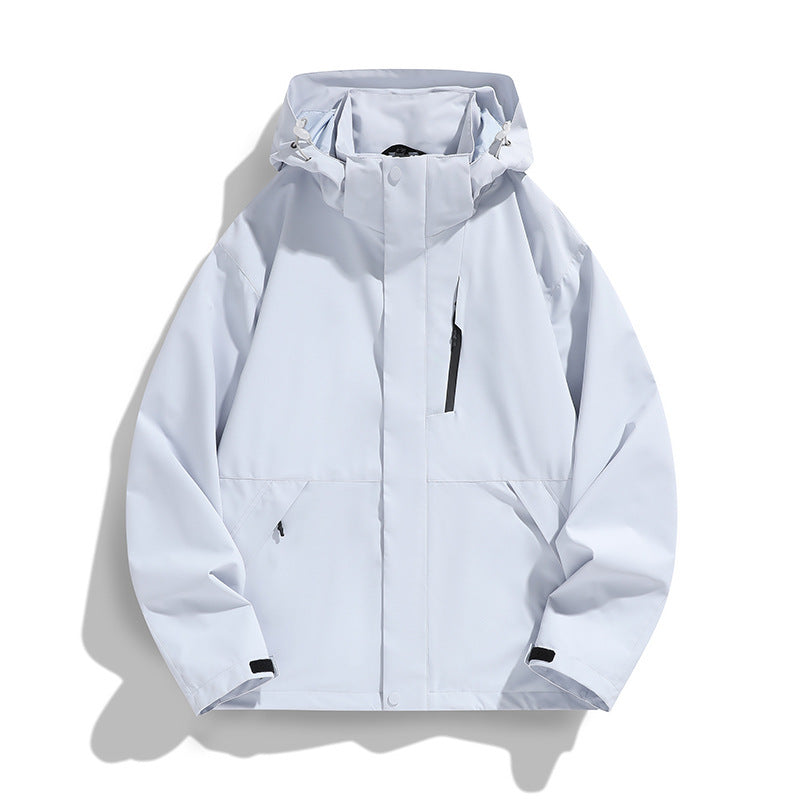 Damen Oversize Softshell-Kapuzenjacke mit Drop-Shoulder, verdeckten Reißverschlüssen und Kordelzug Shop Nory